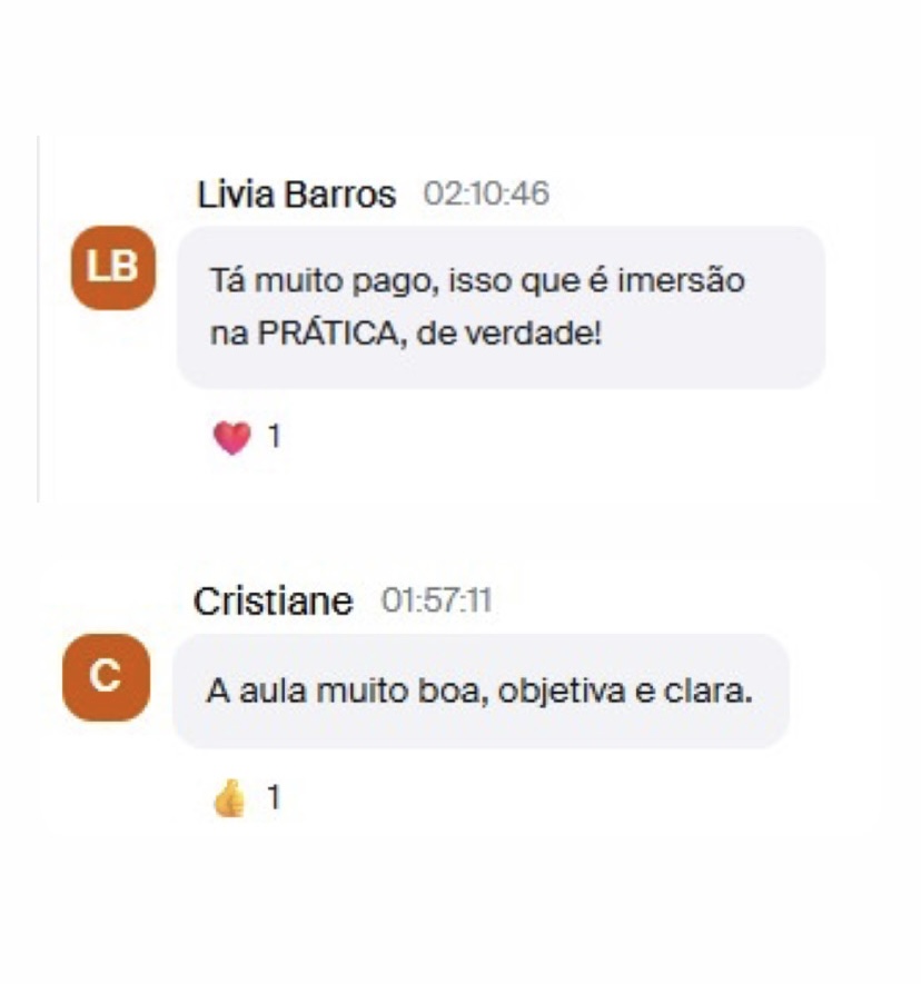Depoimento de participante